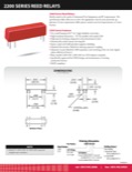 2200 Series Reed Relays