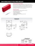 2300 Series Multi-Pole Reed Relays