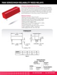 7000 Series/High Reliability Reed Relays