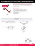 9270 Series -40ºC to 125ºC Surface Mount Reed Relays