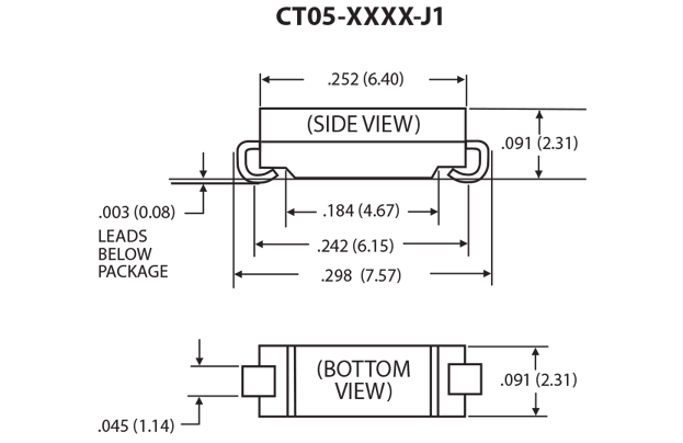 CT05 J1 Dimensions