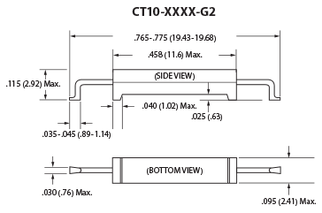 Coto Classic CT10 Dimensions