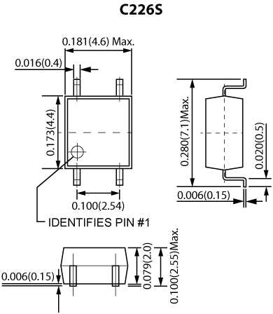 CotoMOS C226S / C326S Dimensions