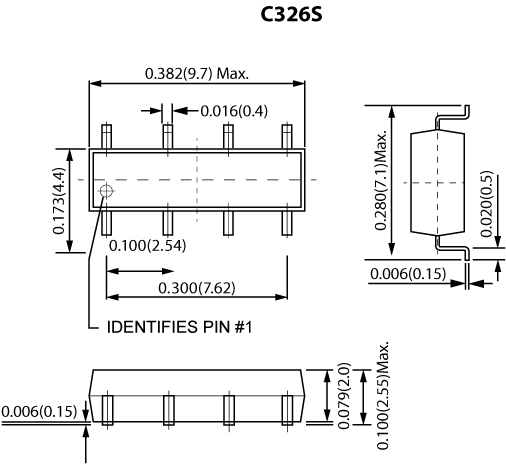 CotoMOS C226S / C326S Dimensions