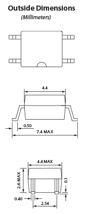 CotoMOS C208S Dimensions