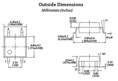 CotoMOS C236S-HT Dimensions