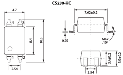 CotoMOS CS230-HC Dimensions