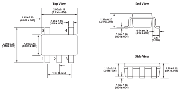 SOT-5 Dimensions